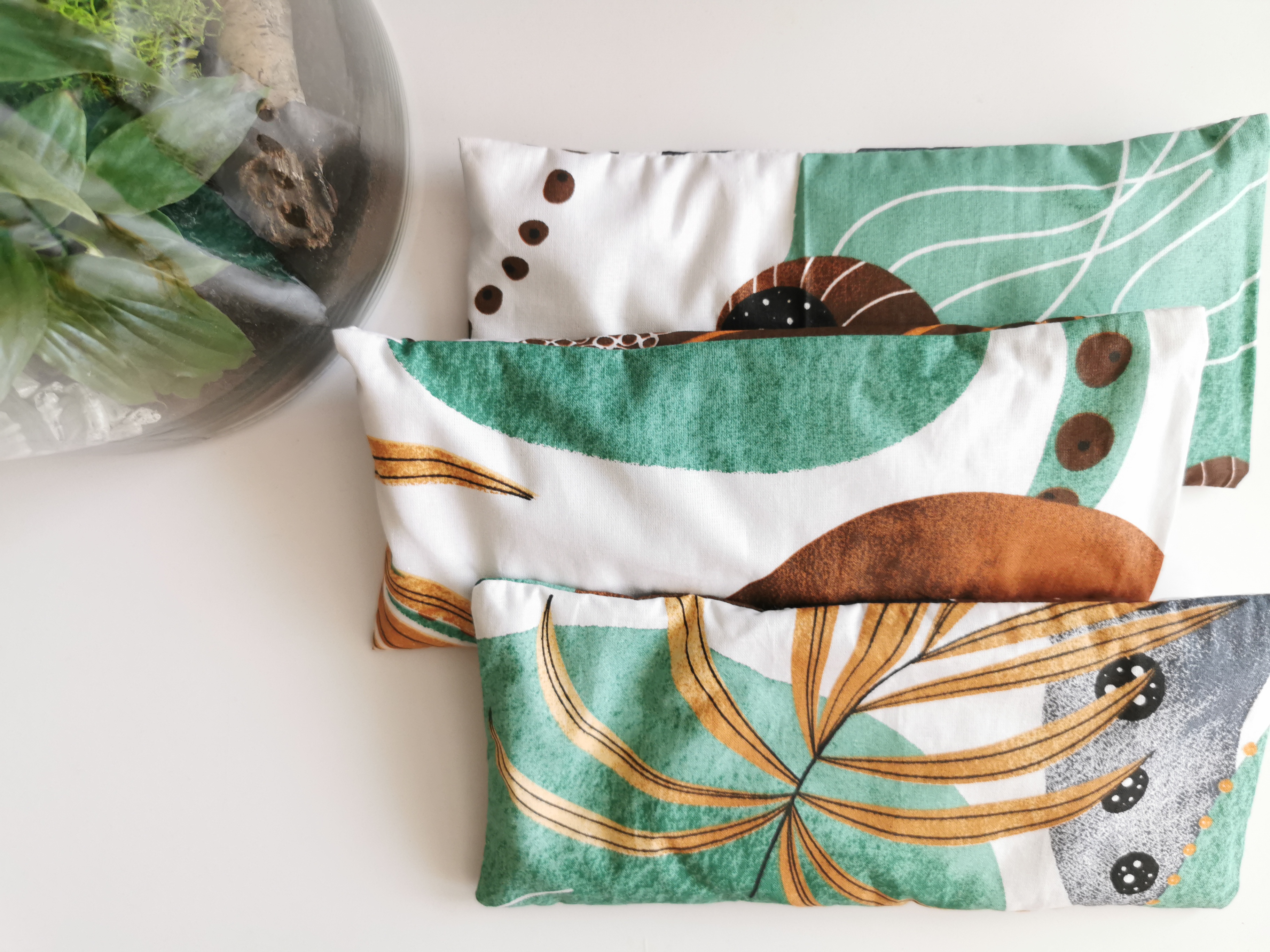 Woreczek na oczy z siemieniem lnianym i lawendą - obrazek 4