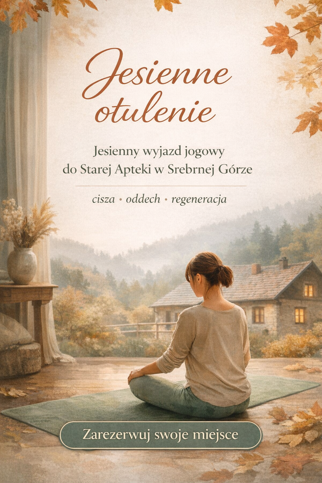 Kobieta w pozycji jogowej na macie